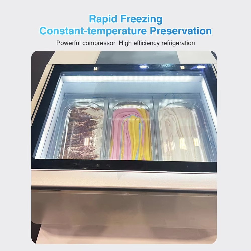 Commercial Chest Freezer - Коммерческая стеклянная дверь, мини-морозильная камера, маленькая