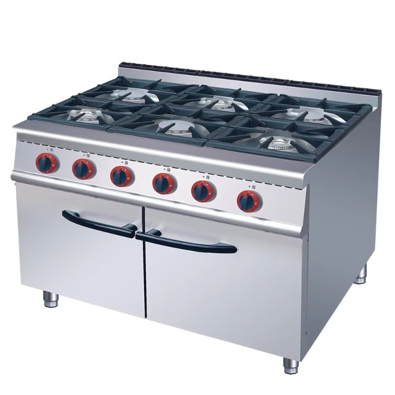 Range Commercial Kitchen - Стандартная коммерческая газовая плита с 6
